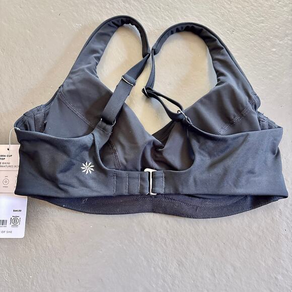 Athleta Bondi Black Bikini Bra Top 34B/C NWT Swimwear Surf Support - Picture 3 of 8